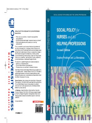 cover image of Social Policy For Nurses and the Helping Professions